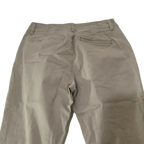 Lee Womens Essential Chino Pants Khaki Beige Size 4 Long Straight Leg Mid Rise - Picture 3 of 7